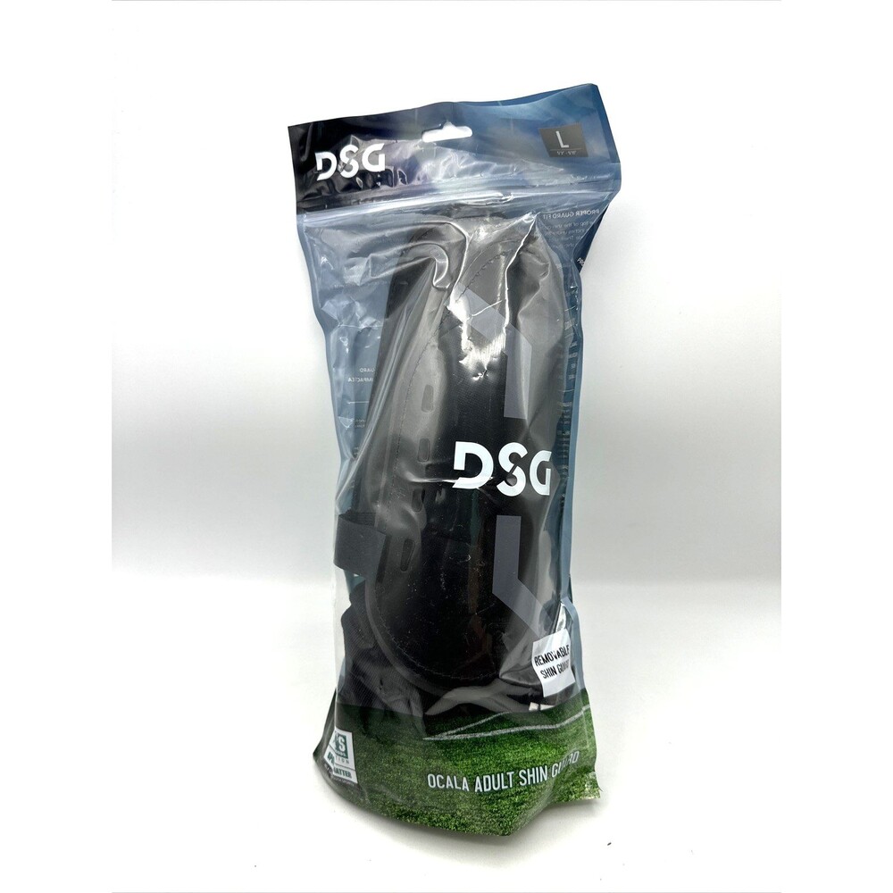 DSG Dick’s Sporting Goods OCALA ADULT Shin Guards Size LARGE Black NEW SEALED